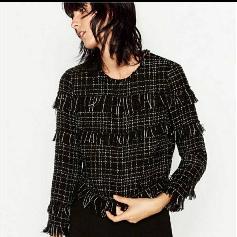 Zara Fringed Top